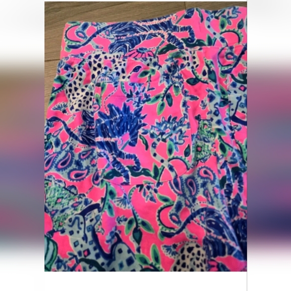 Lilly Pulitzer RARE Womens Small Mallie Knit Pants Plumeria Pink Untamed Hearts - Picture 9 of 11